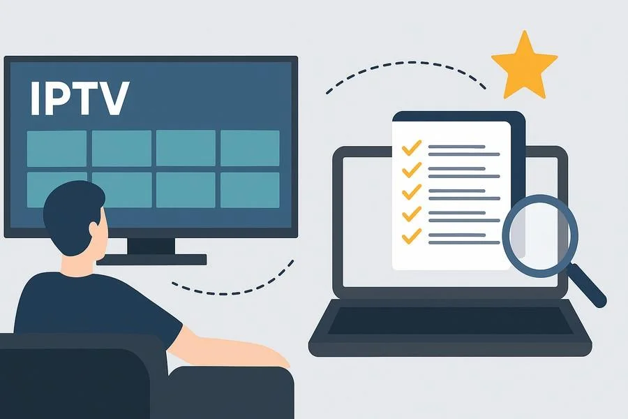 Illustrated checklist of 10 criteria for choosing an IPTV provider in Quebec in 2026
