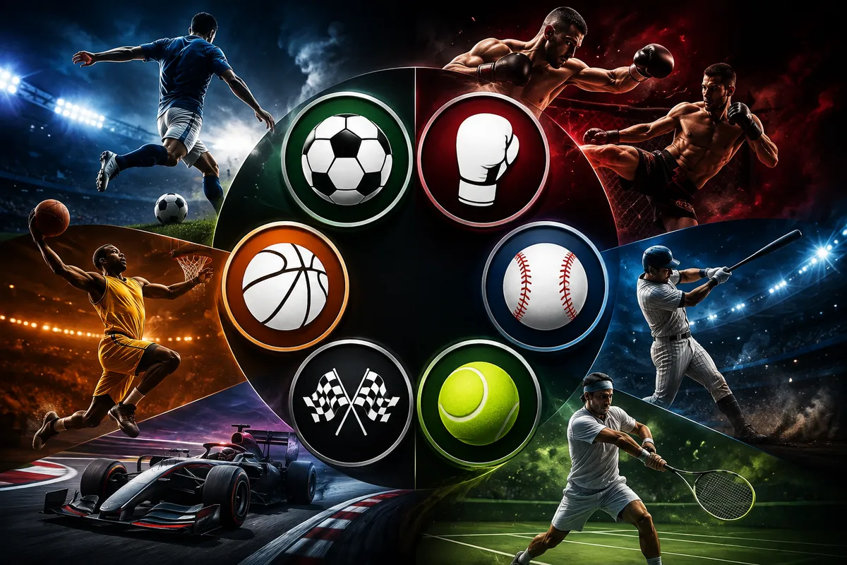 Sports coverage included in an IPTV package: hockey, football, combat sports, basketball and soccer